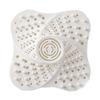Shower Drain Hair Catcher Prevent Clogging Reusable Silicone Floor Drain Filter Cover for Bathroom Kitchen White