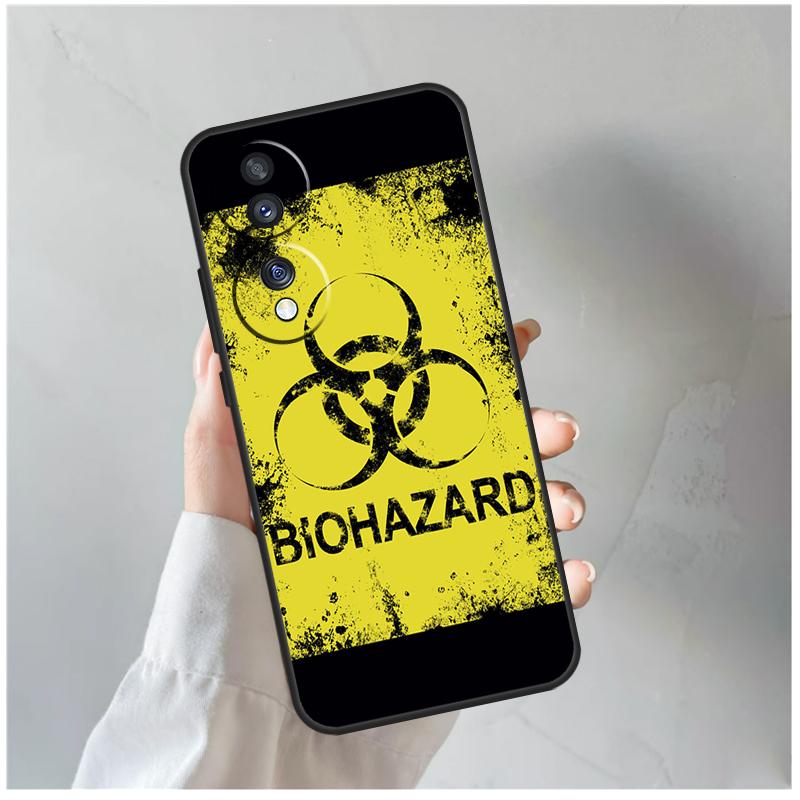 Biohazard Symbol Logo For Honor Magic 8 7 6 5 Pro Case For Honor 400 200 Lite 90 70 50 X8c X8b X9a X9b X9c X9d Win