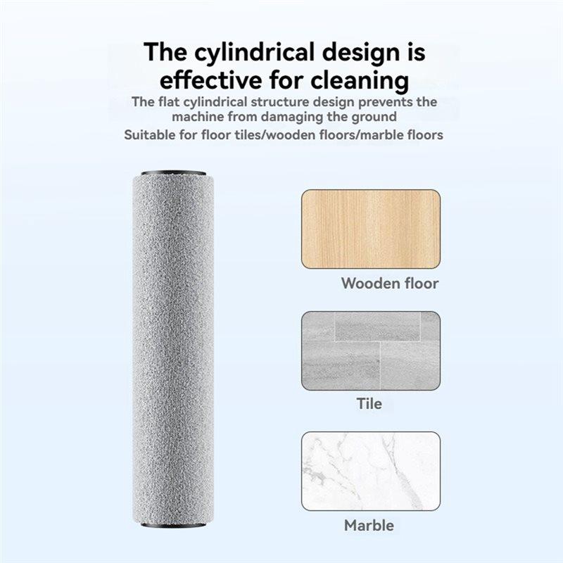 ABKR-Floor Scrubber Accessories For Xiaomi For Mijia 4/4Max/4Pro Cordless Wet Dry Vacuum Attachment Replacement Roller Brush