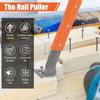 Stainless Steel Pry Bar Rubber Handle Angle Head Nail Puller Multifunctional Nut Bar  Woodworking