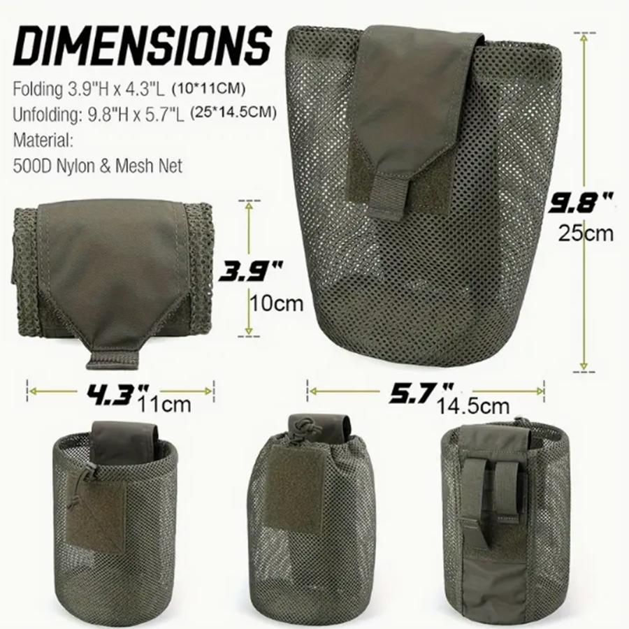 Nylon Neu Roll-Up Netz Dump Pouch Magazinlagerung Mini Faltbare Netztasche EDC Taktisch Outdoor Sport Camping Jagd