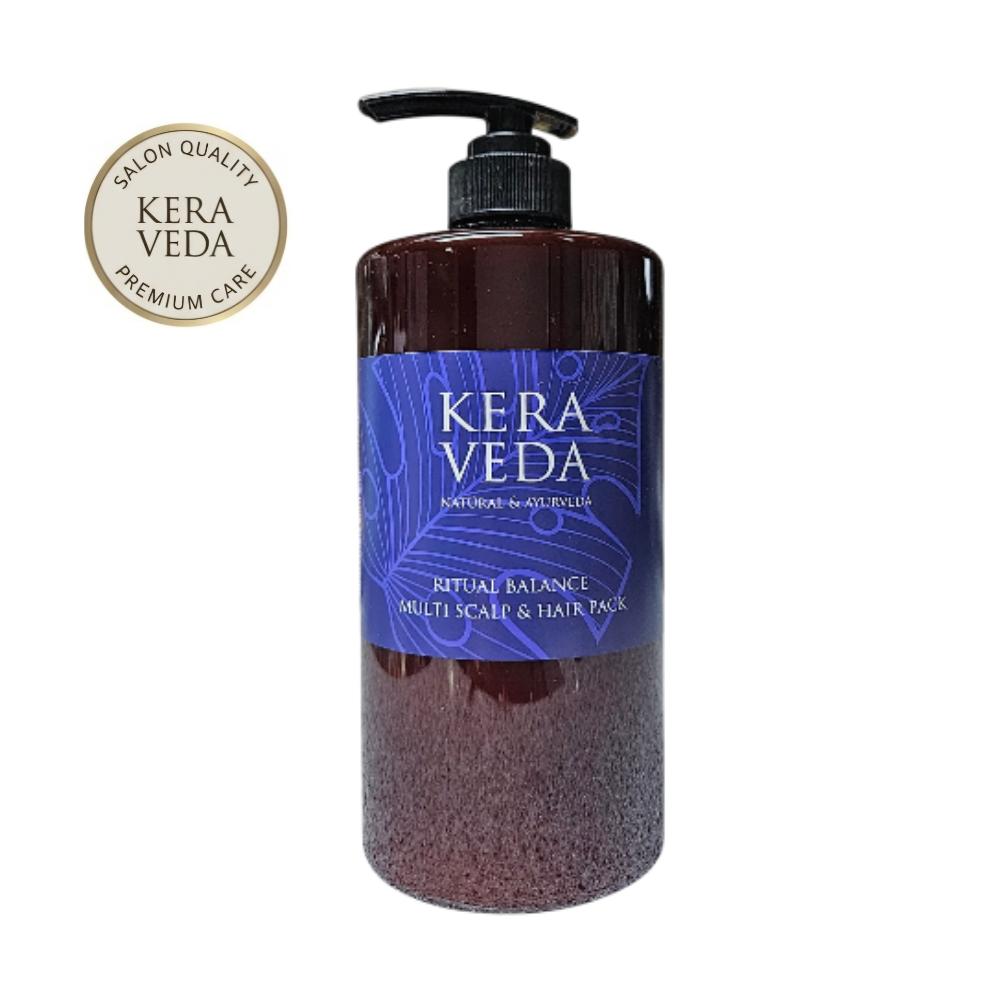 Keraveda Head Spa Multi Scalp Pack Hair Loss Symptom Relief Salon Hair Pack Scalp Scaling Cooling 1 pcs 1L