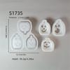 4 Cavities Pumpkins Silicone Molds Halloween Theme Silicone Molds Easy Demolding For Epoxy Resin Candle Tealight Holder