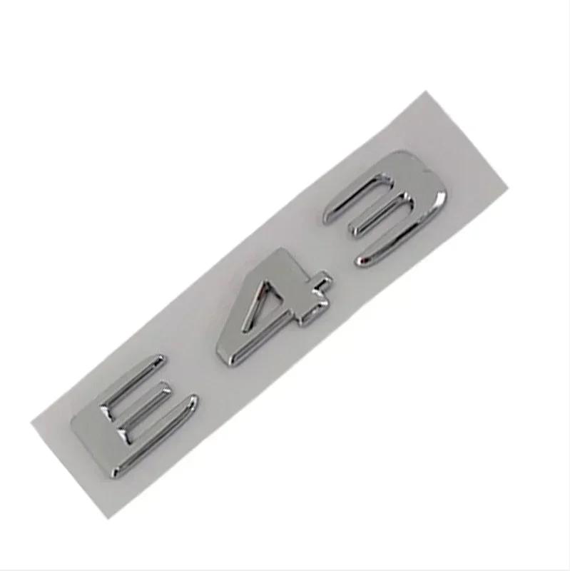 

1 шт. 3D ABS Хромированные черные буквы Наклейка на автомобиль Эмблема для задней крышки багажника E43 E53 E63 Логотип для AMG E-класса W213 W212 Аксессуары