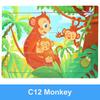 15*11cm Montessori Wooden 3D Puzzle Cartoon Animal Intelligence Jigsaw Game Early Learning Educational Toys For Children