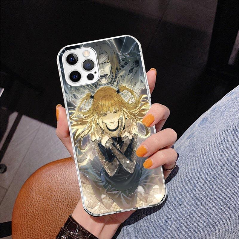 N-Note D-Death MisaMisa Phone Case For iPhone 17 Air 16 Pro Max 16E 15 + 14 Plus 11 12 13 Mini 7 8 SE Gift Print Cover Fundas