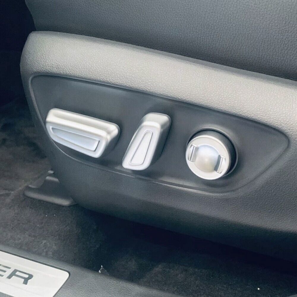 Silver Chrome Matte Seat Adjust Switch Trim For Toyota Highlander -2024