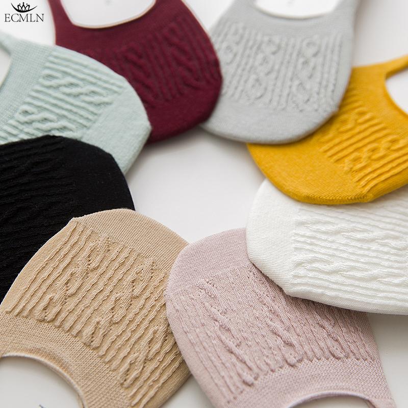 Mode Baumwolle Frauen Socken Feste Schneeflocke Softable Lustige Socken Frauen Sommer Slipper Socken Boot Socken Frauen Socken