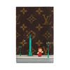 Louis Vuitton Christmas Limited Edition Passport Cover Monogram Graffiti Folded Leather Wallet Card Holder Women Wallet Brown M81635
