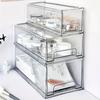 Acrylic Cosmetic Organizer with Drawers - Transparent Dust-Proof Large Capacity Storage for Bathroom