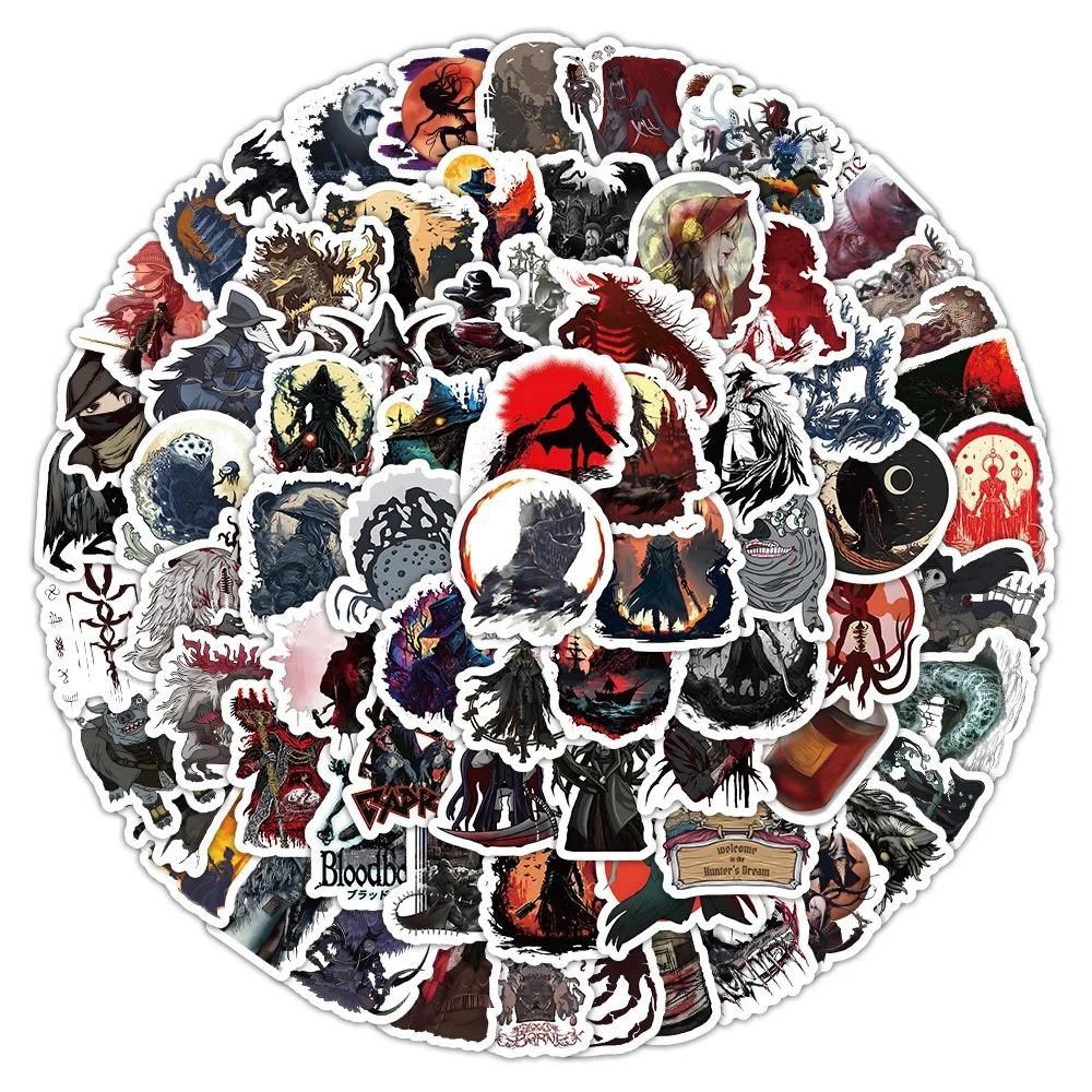 10/30/50/103PCS Bloodborne Cartoon Stickers Game Graffiti Decals Kids Toy Scrapbook Luggage Laptop Phone Car Bike Skateboard