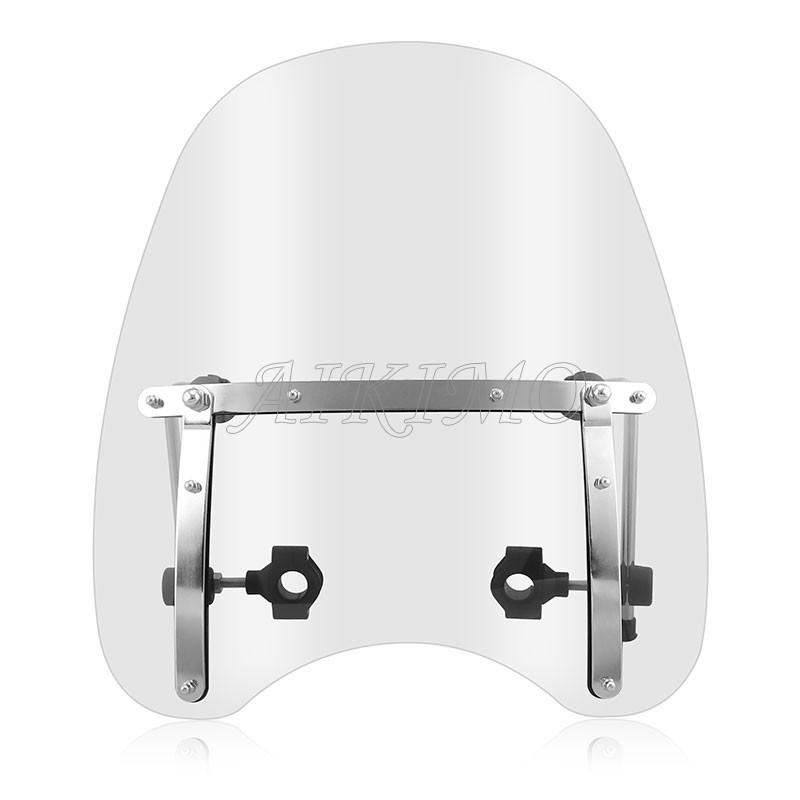 

Мотоцикл 7/8 1 руль дефлектор ветровое стекло ветровое стекло экран для Ducati Honda Harley Yamaha универсальный чистый