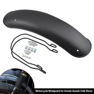 Siyah Motosiklet Retro Ön Motosiklet Çamurluk Çamurluk Evrensel Kapak Koruyucu için Harley Honda Yamaha Suzuki Cafe