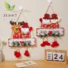 Christmas Decorations Wooden Snowmen Santa Claus Reindeer Door Hanging Ornament XmasTree Indoor Scene Layout Home New Year Decor