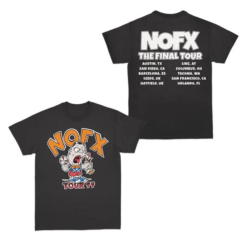 NOFX Punk Band Album Rock Shark Casual T-shirt Men's and Women's Luxury Band Brand