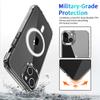 For iPhone 15 Plus Magnetic Case Compatible with Magsafe TPU+Acrylic Anti-drop Phone Cover