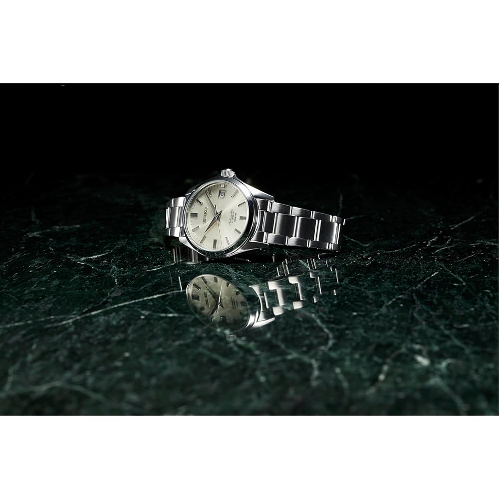 Seiko SZSB011 Men's Mechanical Automatic Watch Japan Made Silver Ivory Dial with Date Calendar