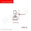 Zinc Alloy Fish Mouth Buckle for Dog Luggage, Shoulder Straps, Keychains, and Webbing.