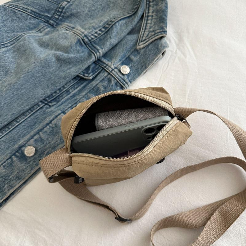 Messenger Bag Damen Leichtgewicht Pendler Kleine Umhängetasche Werkzeug-Umhängetasche Einfache Einfarbige Sport-Hüfttasche Lässige Brusttasche