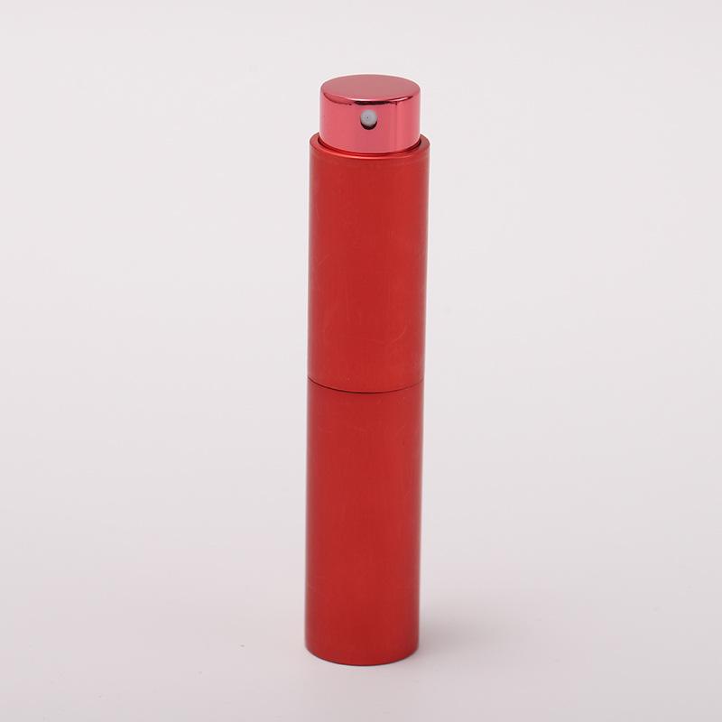 10ml Portable Rotating Telescopic Refillable Perfume Spray Bottle with Logo Printing Option