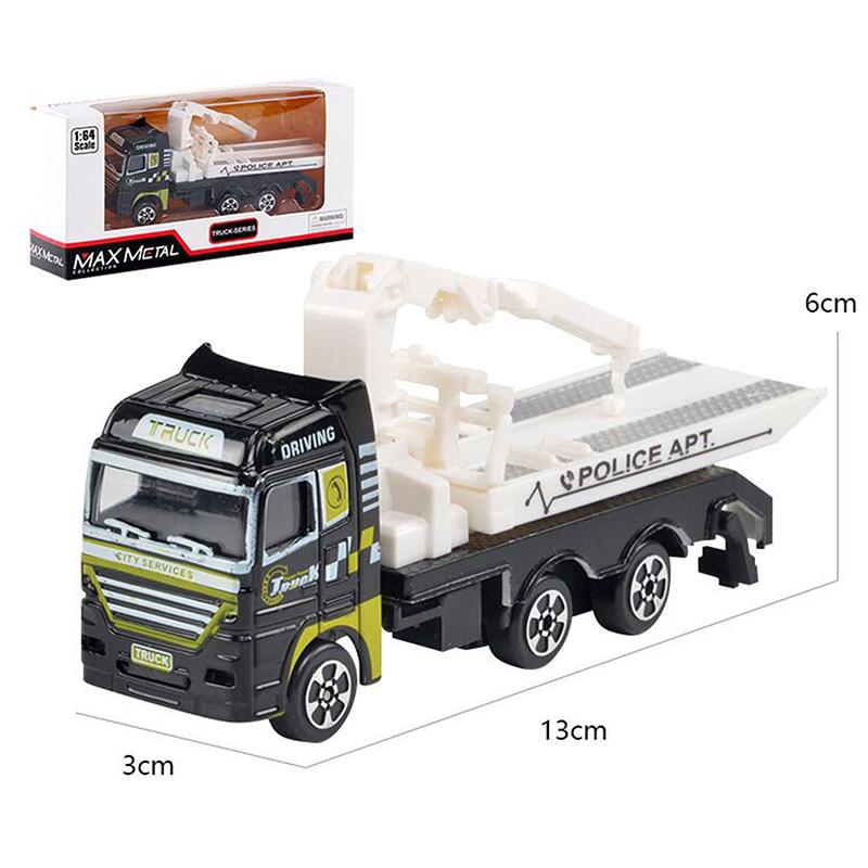 1 Piece Kid Toy Alloy Fire Truck 1:32 Simulation Firefighting Diecast Rescue Vehicle Fire Ladder Engineering Car Model