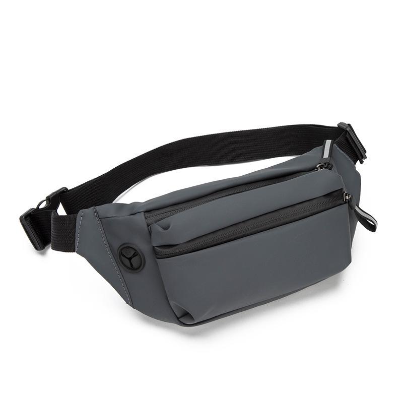 

Men’s Waterproof PU Chest & Waist Bag: Trendy, Casual, Outdoor Sports, Crossbody Shoulder Bag