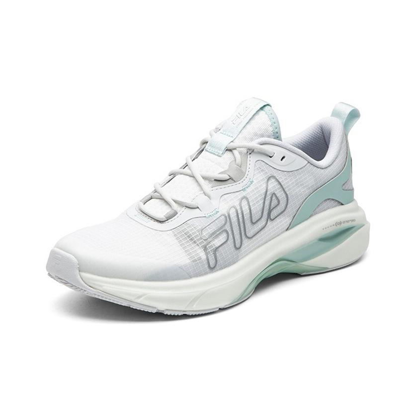 Fila Athletics Comfortable Versatile Fabric Synthetic Leather Low-Top Training Running Shoes Women Sneaker Gray White A12W112203FBB