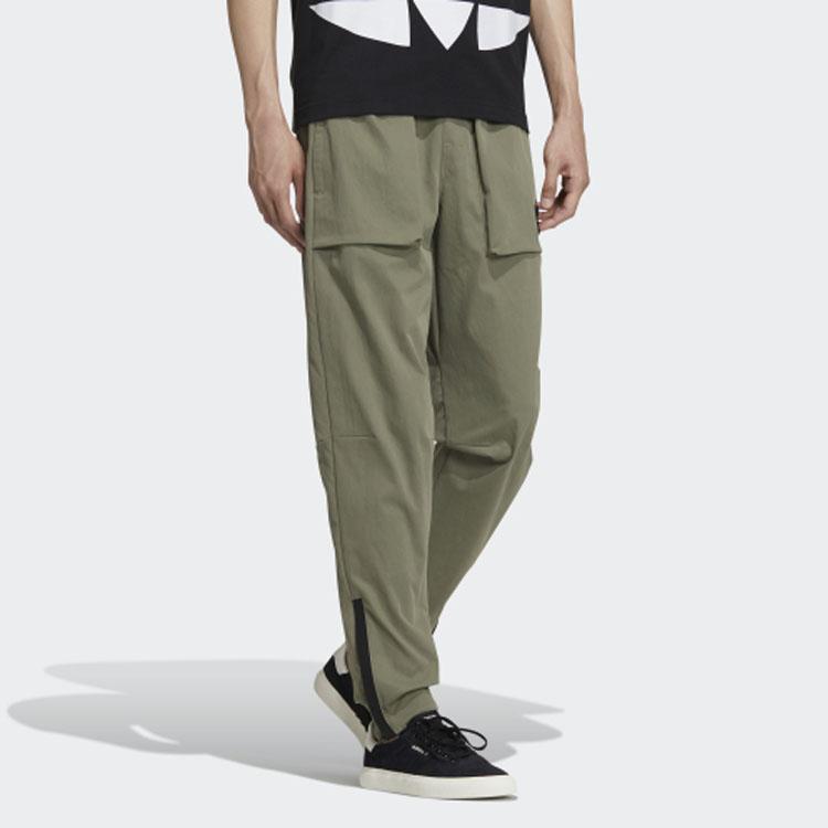 Adidas Pantaloni de jogging din tricot cu talie medie, pantaloni de pantaloni pentru bărbați, Trace-Verde GT7288