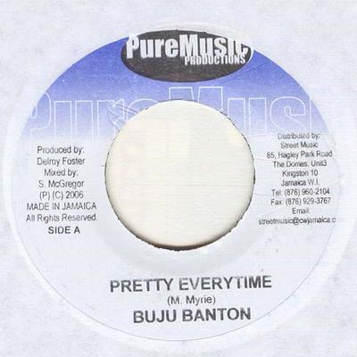 7inch Record BUJU BANTON - Pretty Everytime NONE Pure Music Prod 2009 Jamaica Reggae, Ska & Dub Used