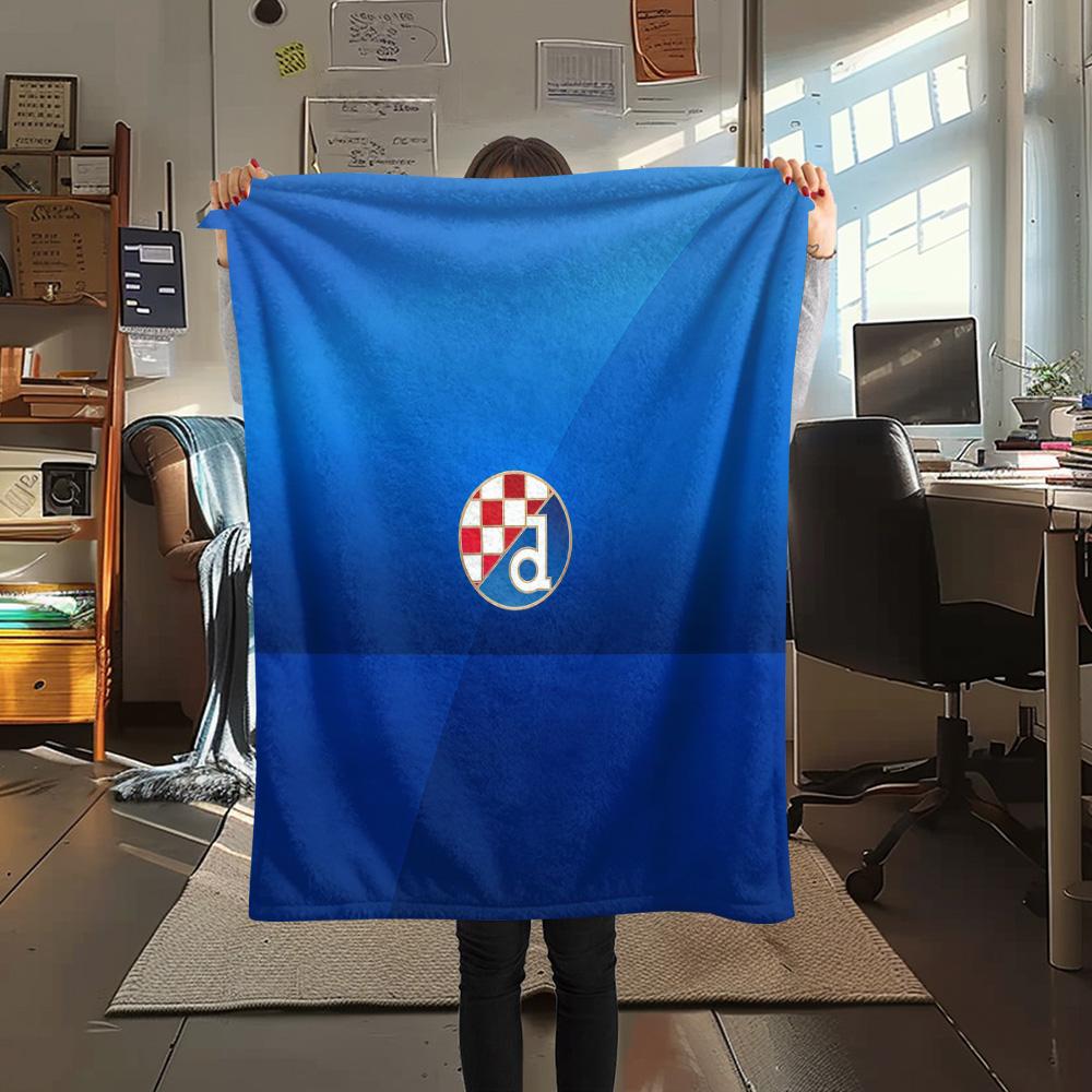 GNK Dinamo Zagreb Flannel Blanket, High quality Comfortable for All Seasons, Home Decor, Warmth and Comfort