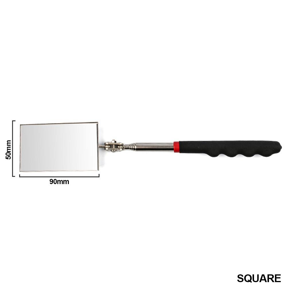 Portable Telescoping Flexible Head Inspection Mirror With LED Light Adjustable 360 Degree Swivel Viewing Auto Hand Tools