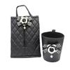 Creative Camellia Flower Leather Car Tissue Paper Towel Bag Auto Back Seat Headrest Hanging Trash Bin Can Women Car Accessories