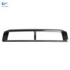 For VW Polo 2019 2020 Car Center Control Air Condition Outlet Vent Frame Cover Trim Sticker Stainless Steel Black Accessories