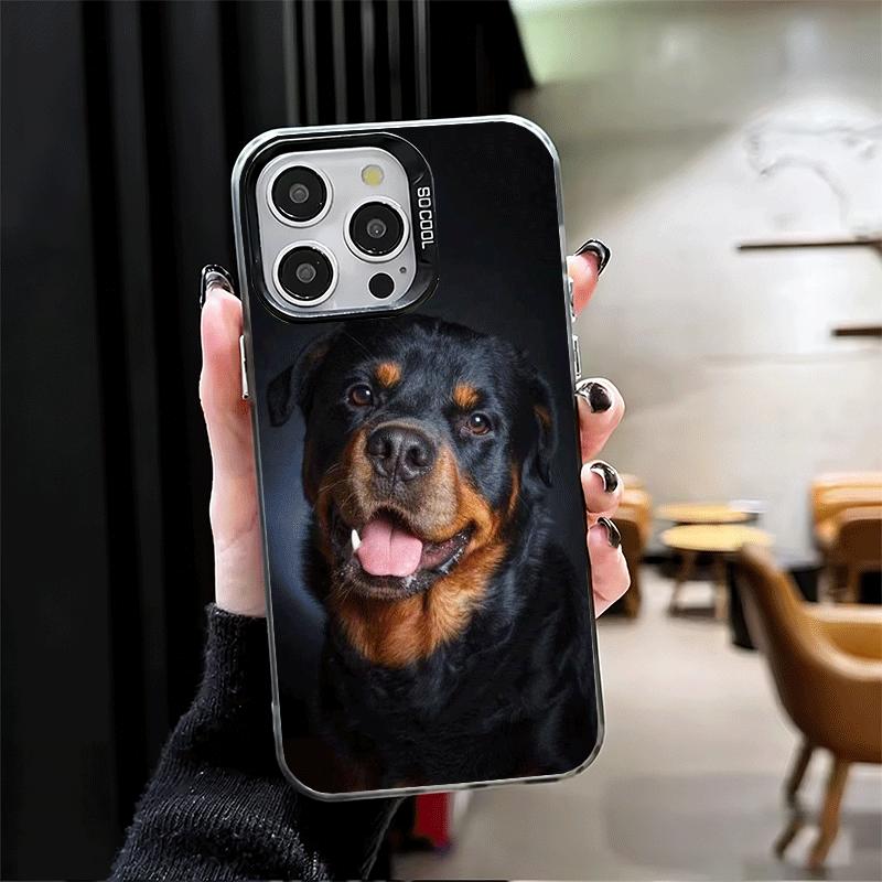 Rottweiler Dog Shockproof Phone Case for iPhone 17 Air 16 16E 15 Pro Max 14 Plus 13 Mini 12 Back Cover Anti Fall Fundas