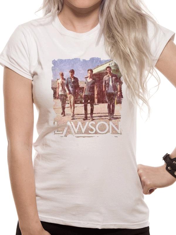 

Lawson Band Photo White Skinny Fit Unisex T-Shirt