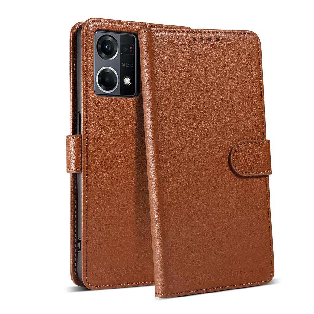 OPPO A60/Find X8 Leather Flip Case with Stand, 4G/5G Compatible Protective Cover