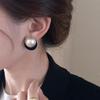 Autumn-Winter Retro Pearl Flocking Luxury Statement Earrings