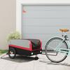 Vidaxl Fietskar, Zwart-Rood, 45 Kg, IJzer