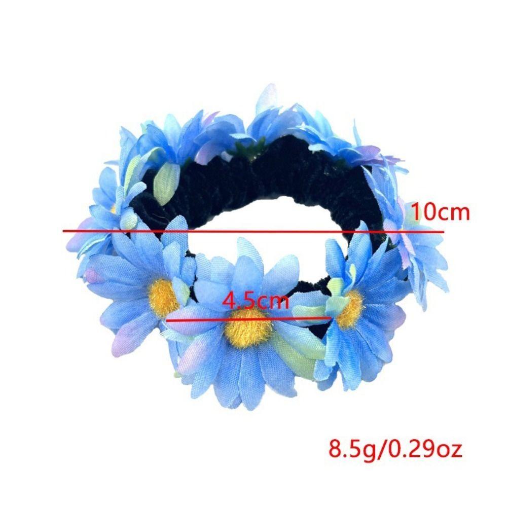 Simulace Látková Květinová Čelenka Elastické Gumičky do Vlasů Sponky Módní Čelenky Ženy Dívky