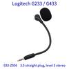Replacement Game Mic Boom for Logitech G433 G233 GPro GPROX Gaming Headset Mic 3.5mm 3-pole Stereo Microphone