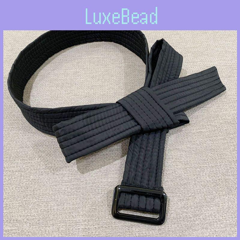 Versatile 4.5cm Women's Belt With Elegant Bowknot Decoration In Smooth Cotton Fabric