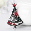 Femei Broșă Pom de Crăciun Pin Multicolor Bijuterii Strasuri Moda Cadou de Crăciun