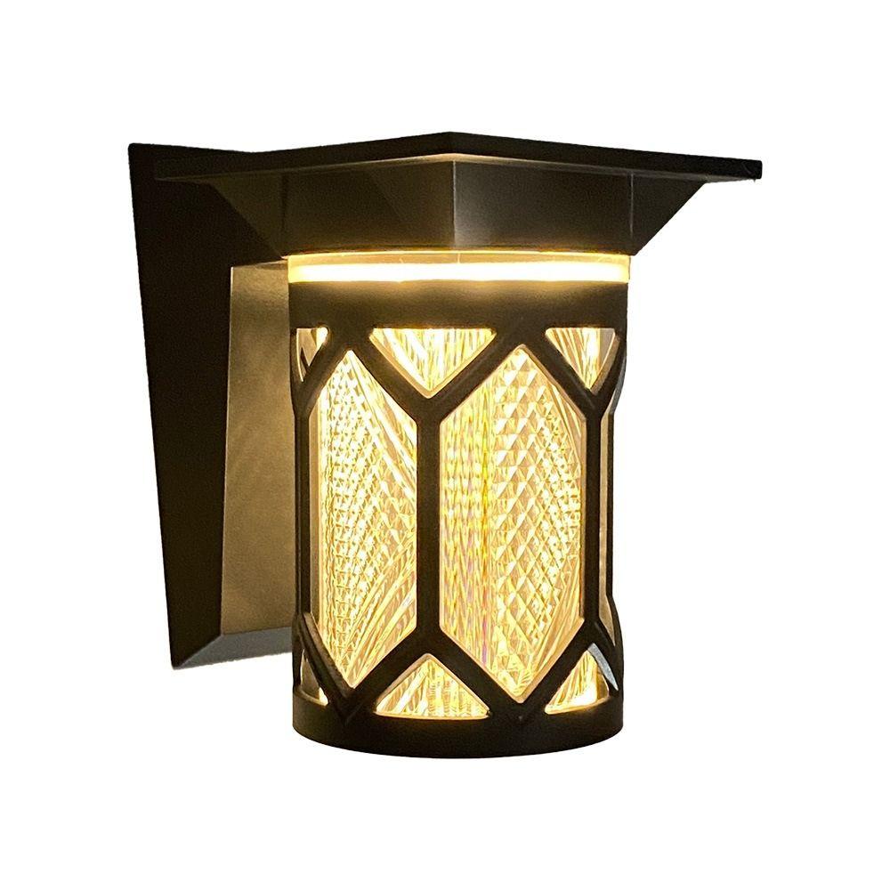IP54 Rating Solar Wall Lights Waterproof Intelligent Wall Sconce Decorative LED Solar Lamp Patio