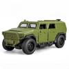 1:32 Mengshi Car Model Toy Sound Light Pull Back Shock Absorption Armored Vehicle Metal Toys