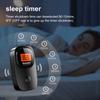 FM Radio Digital Tuning Mini Radio with 3.5mm Jack Earphone Battery Operated Pocket Radio with Clip for Outdoor Walking Jogging