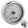 85mm GPS Tacho 0‑60KM H LCD-Anzeige Kilometerzähler mit einstellbarer Hintergrundbeleuchtung für Autos Boote 9‑32V DCWeiß