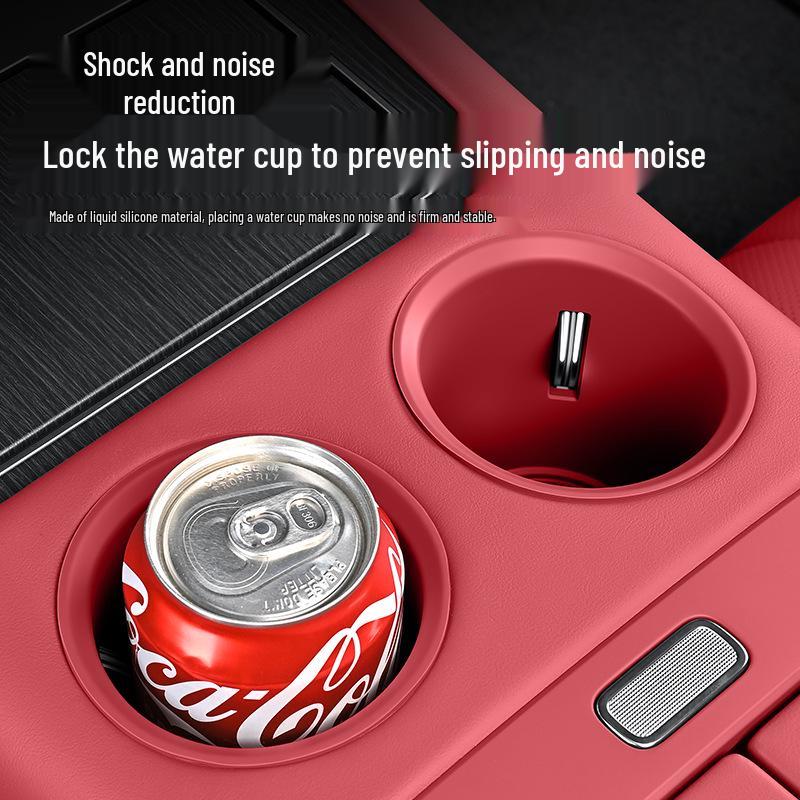 Silicone Holder for AITO M7/M8 Center Console Cup: Mat & Limiter Sleeve for 26 Models