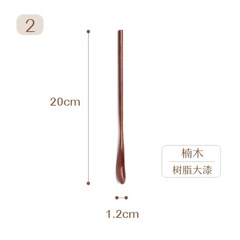 Vařečka Míchání Rýže Lžíce na salát Dlouhá rukojeť Dezert Koření Cukr Sůl Koření Lžíce Nádobí Kuchyňské nářadí 1 kus