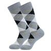 Men's Plus Size Striped Knee-High Socks - Trendy European & American Style for Autumn/Winter