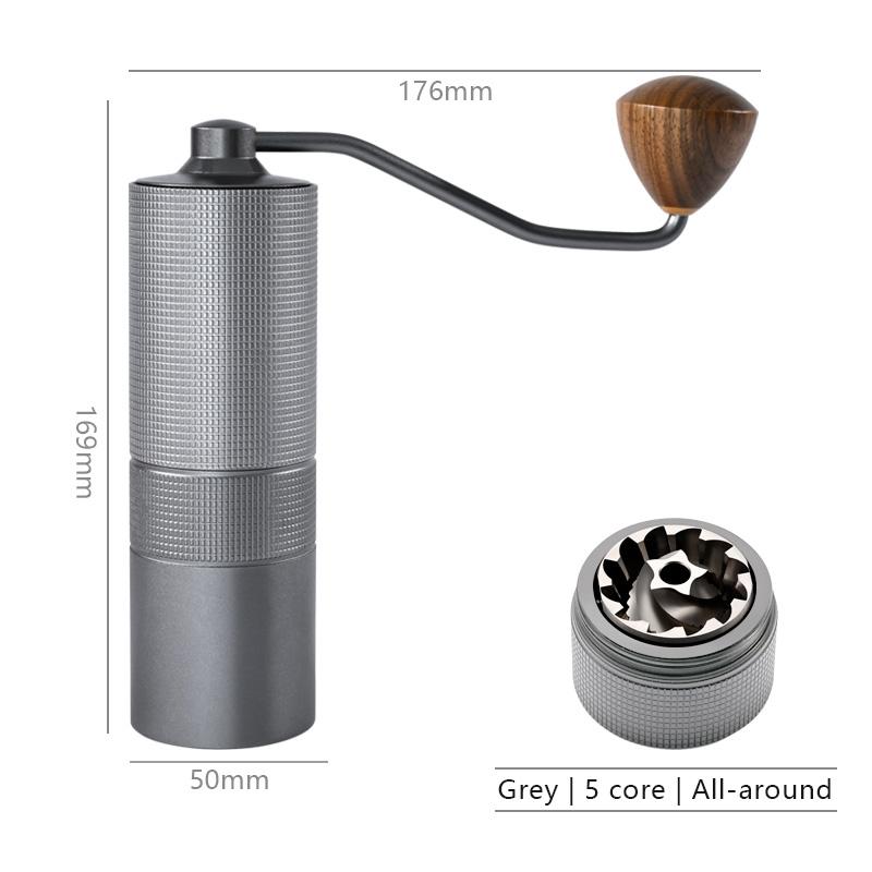 

Manual Coffee Grinder CNC Professional Stainless Steel Diamond Adjustable Manual Burr Coffee Bean Grinding For Moka pot Drip